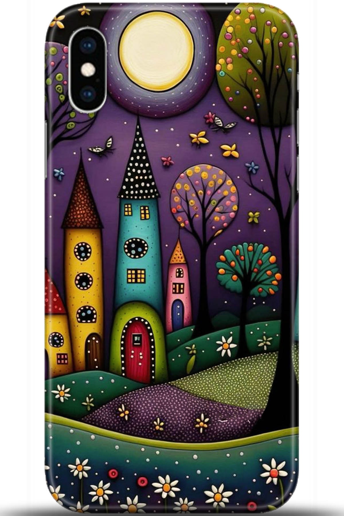 Apple iPhone XS Uyumlu Kılıf HD Baskılı Kılıf - Followed Institution 5704