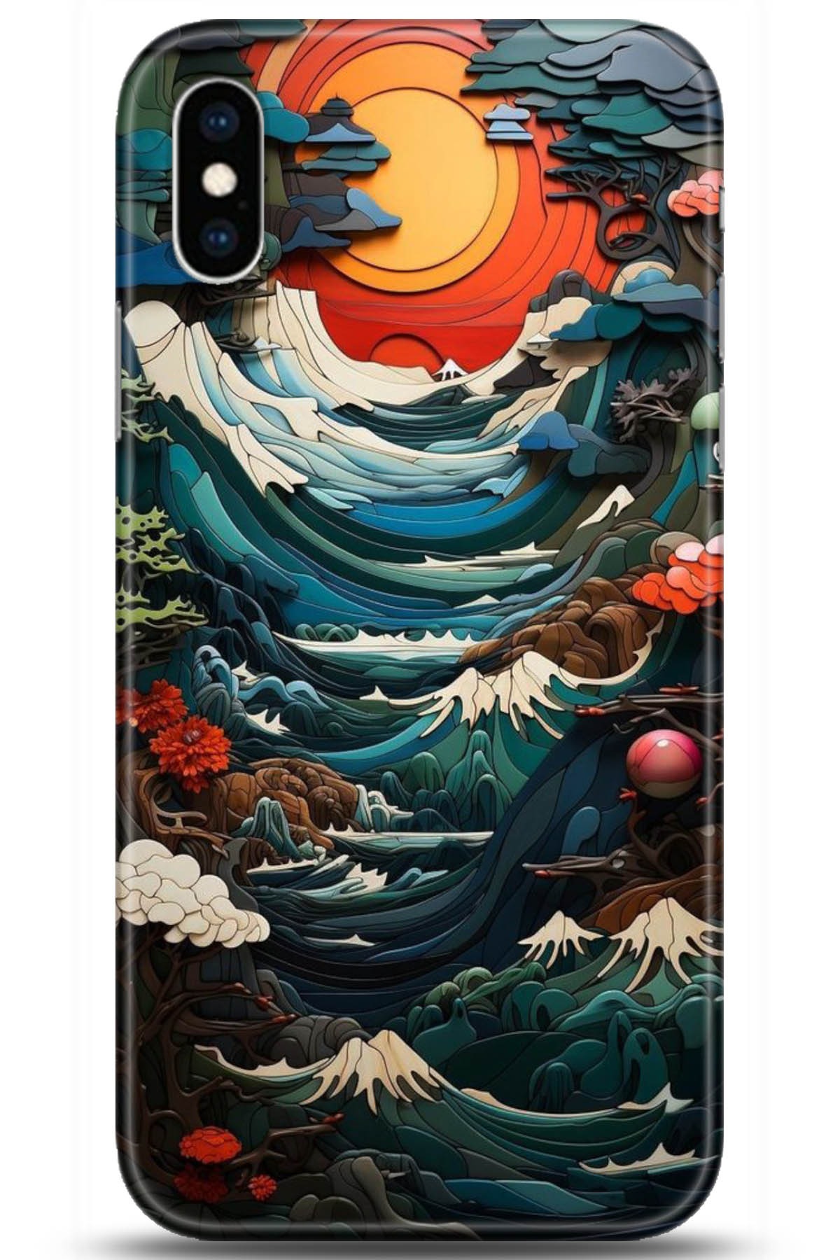 Apple iPhone XS Max Uyumlu Kılıf HD Baskılı Kılıf - Followed Institution 5009