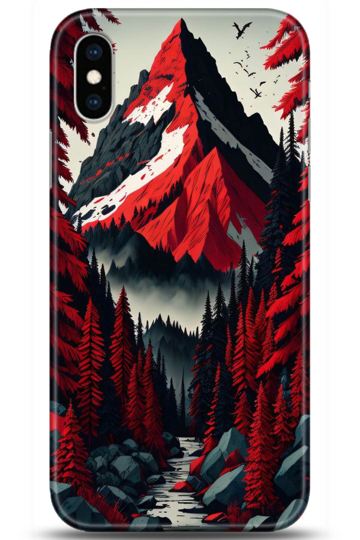 Apple iPhone XS Max Uyumlu Kılıf HD Baskılı Kılıf - Followed Institution 5196