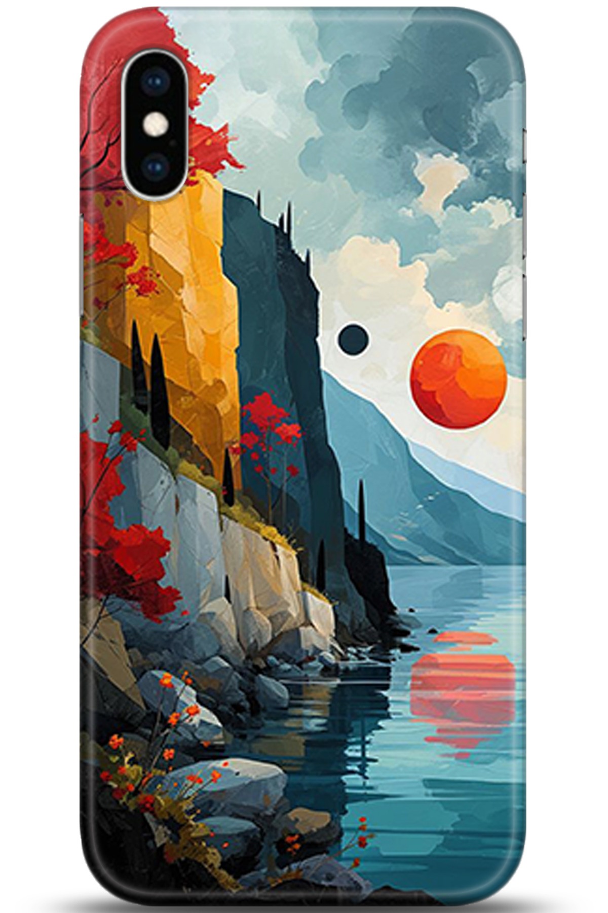 Apple iPhone XS Max Uyumlu Kılıf HD Baskılı Kılıf - Followed Institution 5368