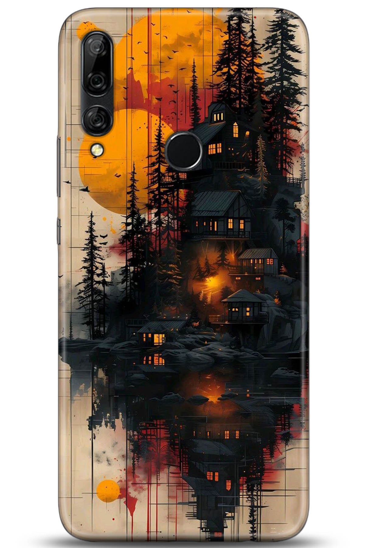 Huawei Y9 Prime 2019 Uyumlu Kılıf HD Baskılı Kılıf - Followed Institution 5292