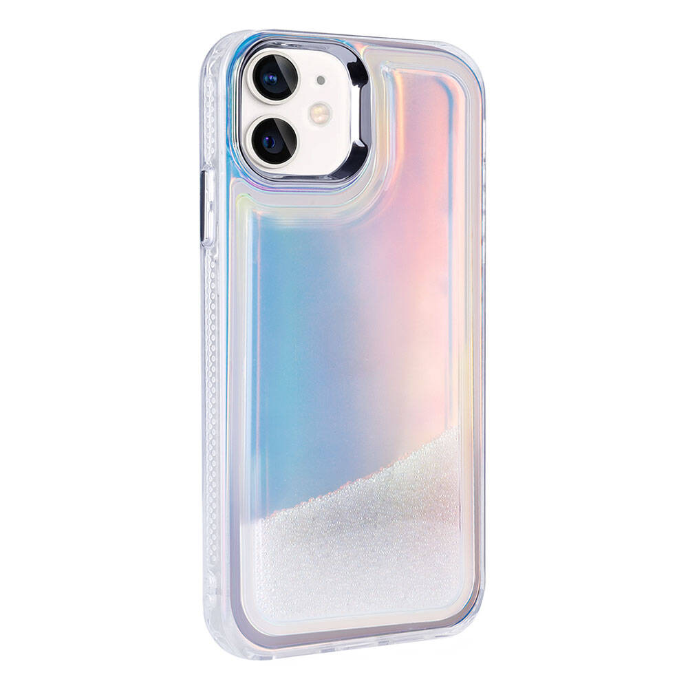 Apple iPhone 11 Kılıf Airbagli Renkli Arka Yüzey Boncuk Tasarımlı Kumul