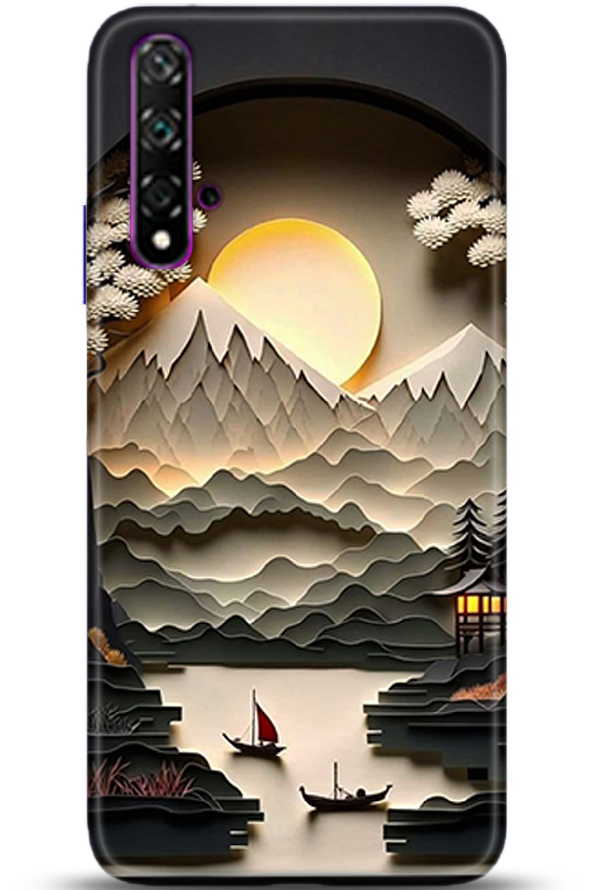 Huawei Nova 5T Uyumlu Kılıf HD Baskılı Kılıf - Followed Institution 5354