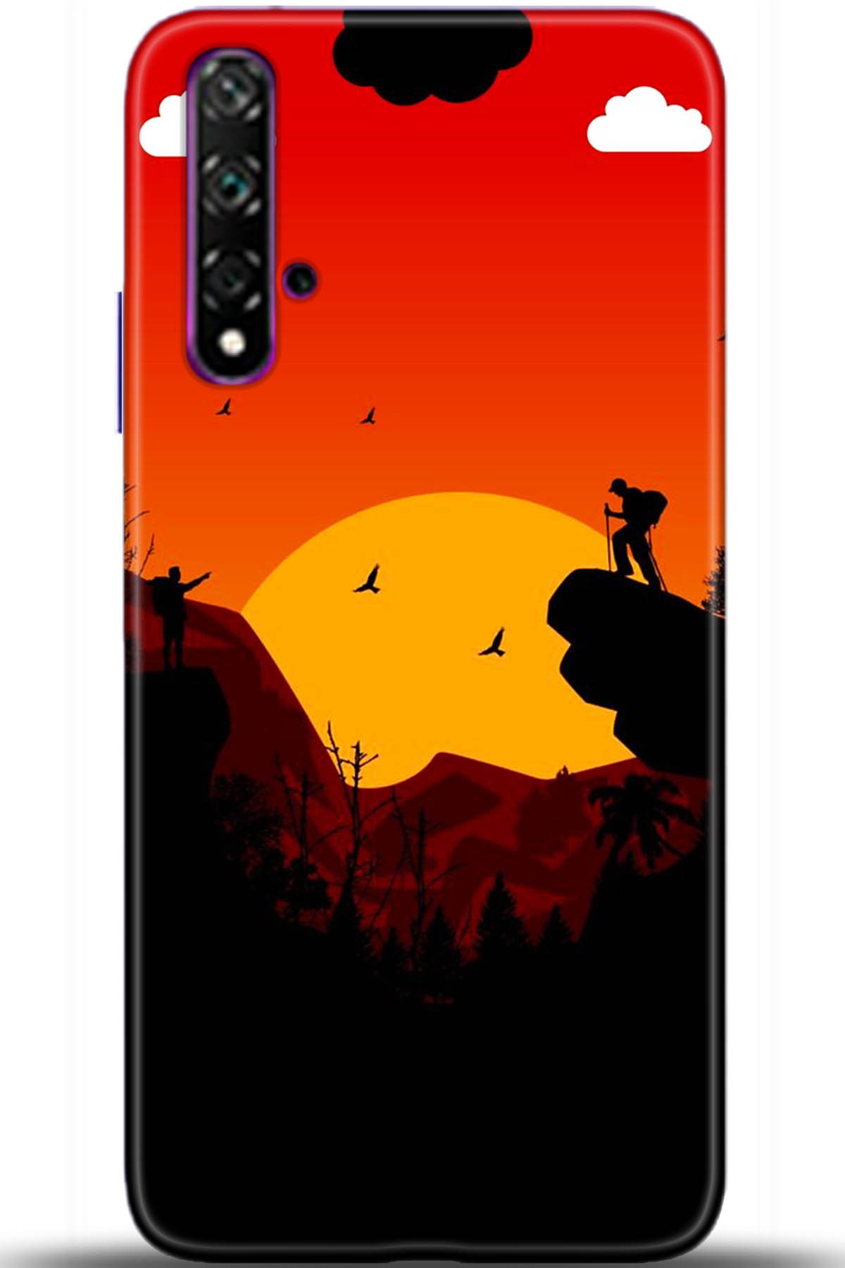 Huawei Nova 5T Uyumlu Kılıf HD Baskılı Kılıf - Followed Institution 5407
