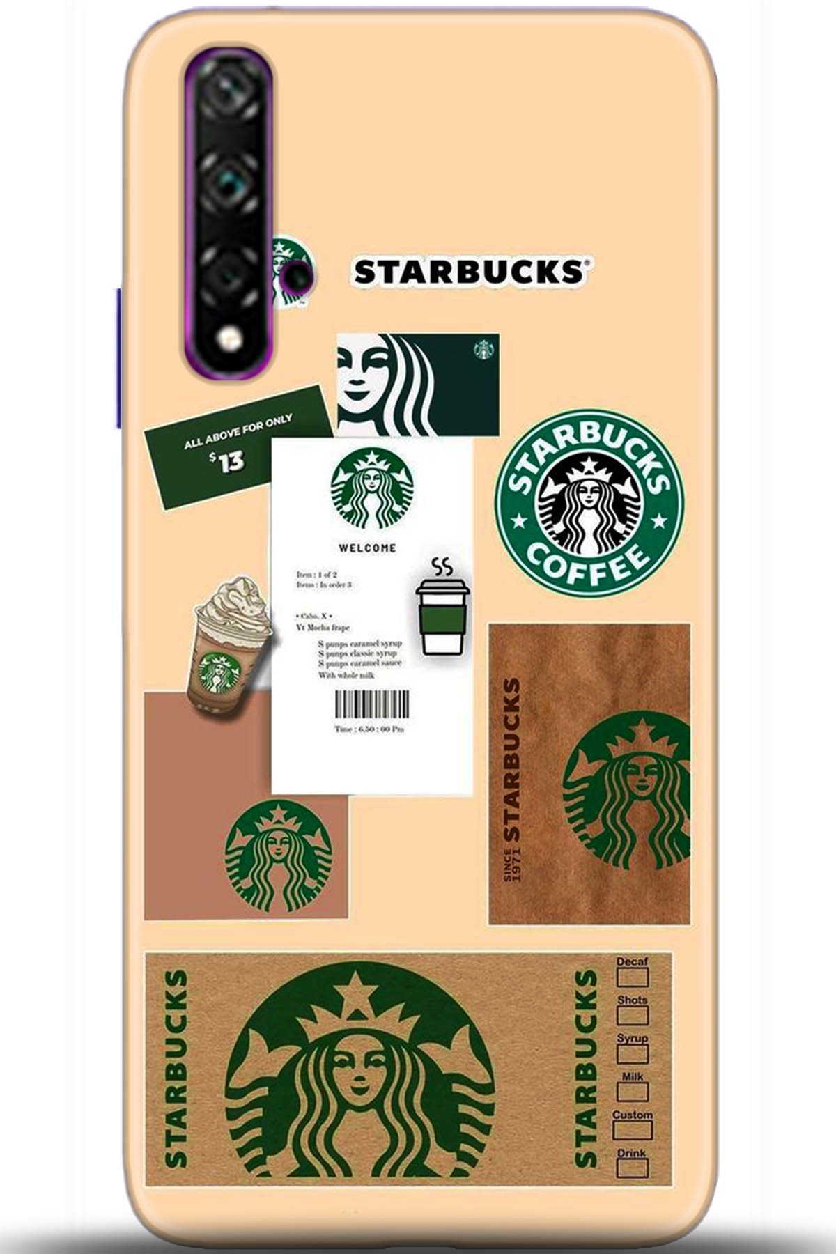 Huawei Nova 5T Uyumlu Kılıf HD Baskılı Kılıf - Followed Institution 5470