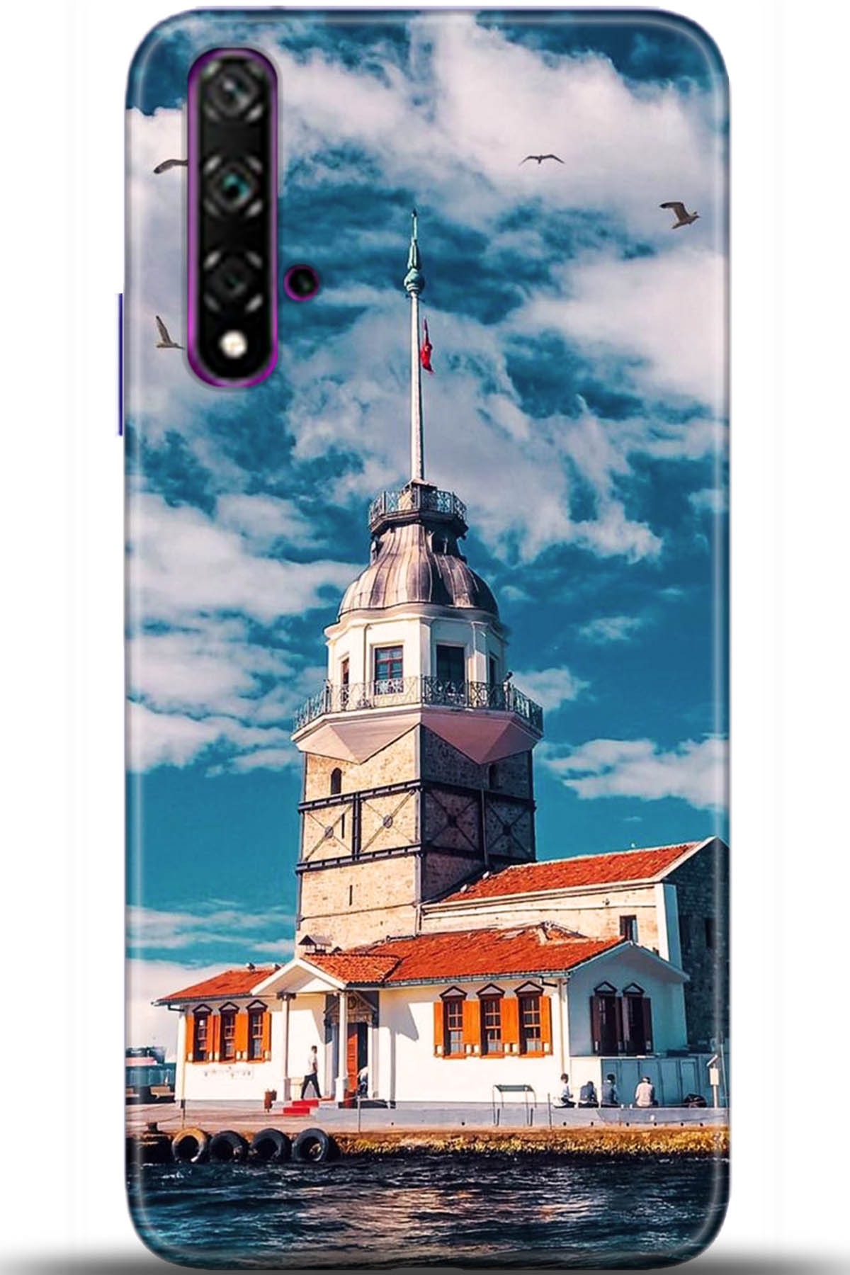 Huawei Nova 5T Uyumlu Kılıf HD Baskılı Kılıf - Followed Institution 5547