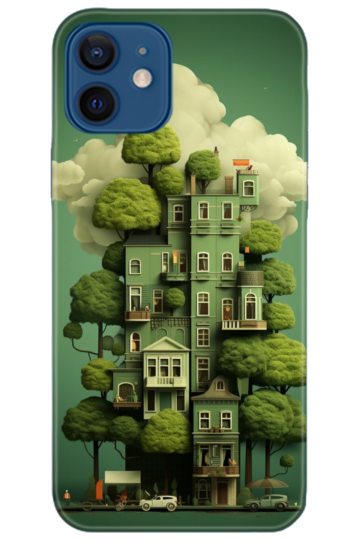 Apple iPhone 12 Mini Kılıf HD Baskılı Kılıf - Followed Institution 5273