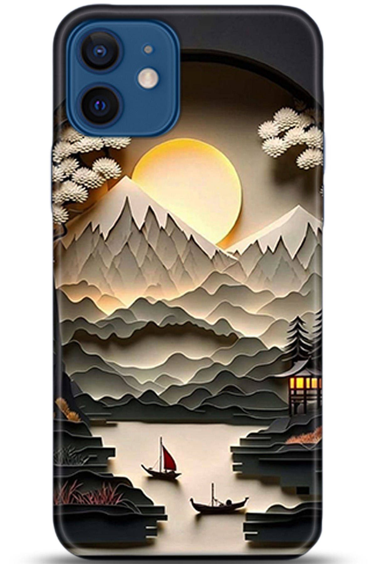 Apple iPhone 12 Mini Kılıf HD Baskılı Kılıf - Followed Institution 5354