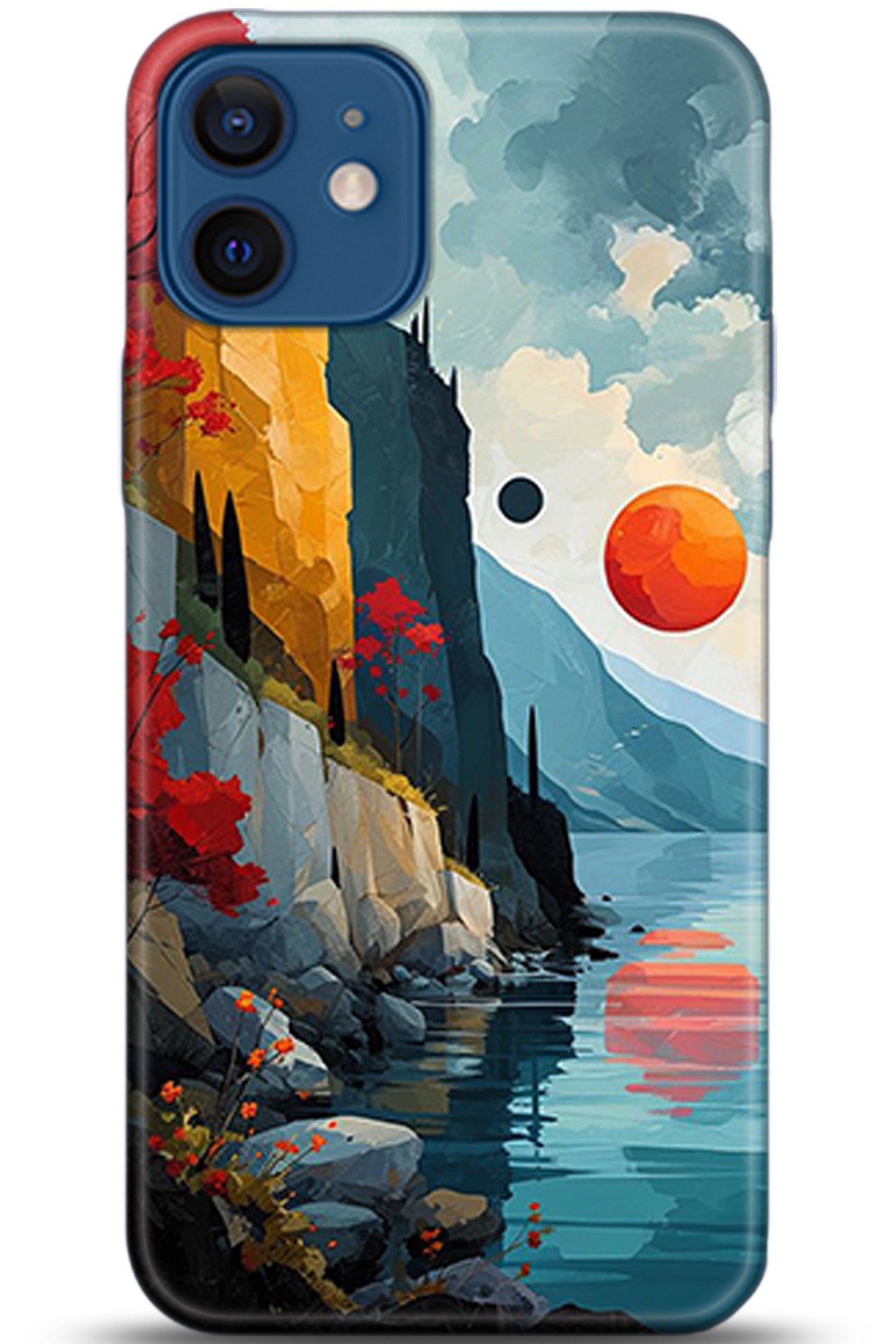 Apple iPhone 12 Mini Kılıf HD Baskılı Kılıf - Followed Institution 5368