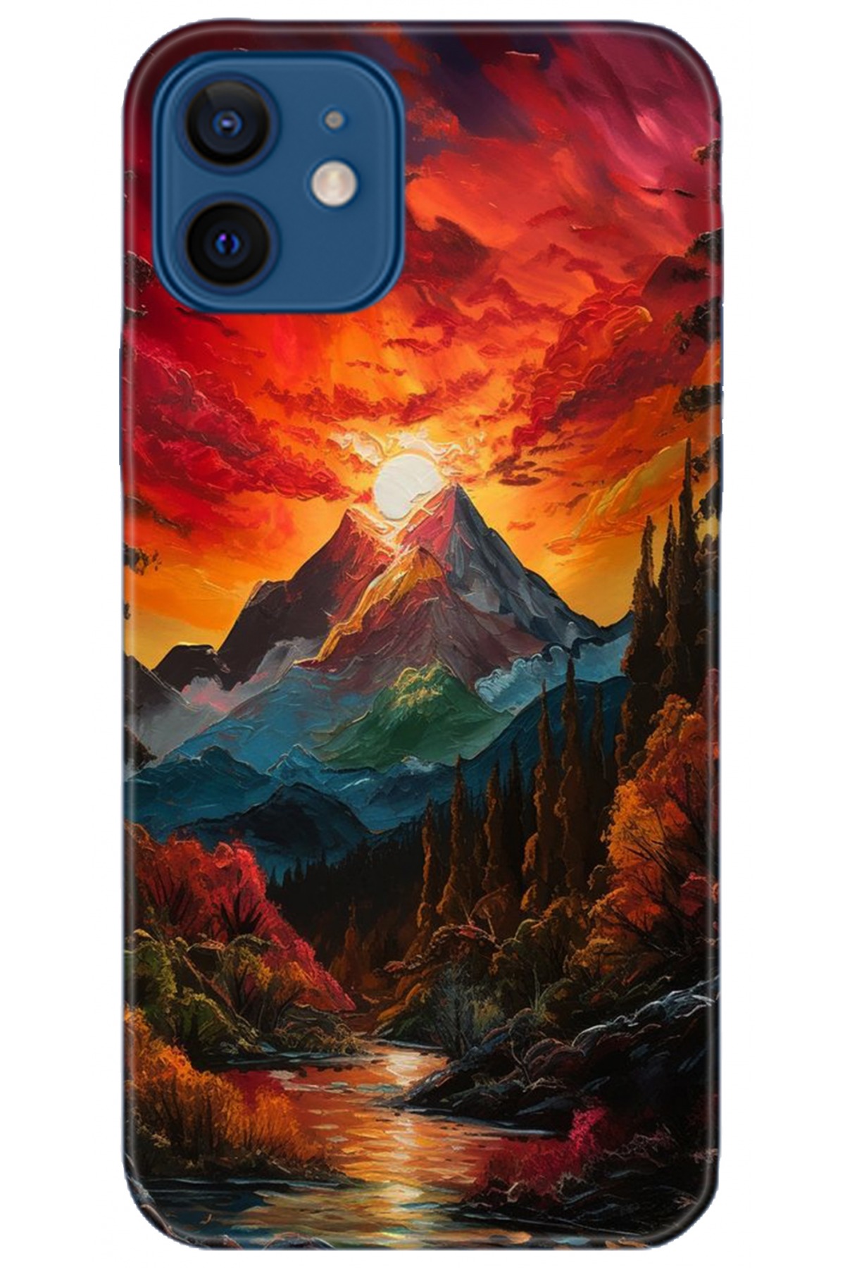 Apple iPhone 12 Mini Uyumlu Kılıf HD Baskılı Kılıf - Followed Institution 5224