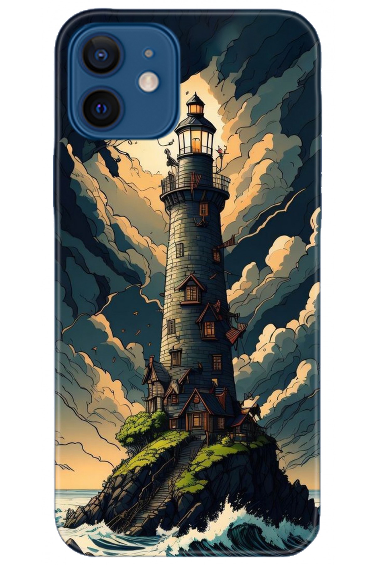 Apple iPhone 12 Mini Uyumlu Kılıf HD Baskılı Kılıf - Followed Institution 5236