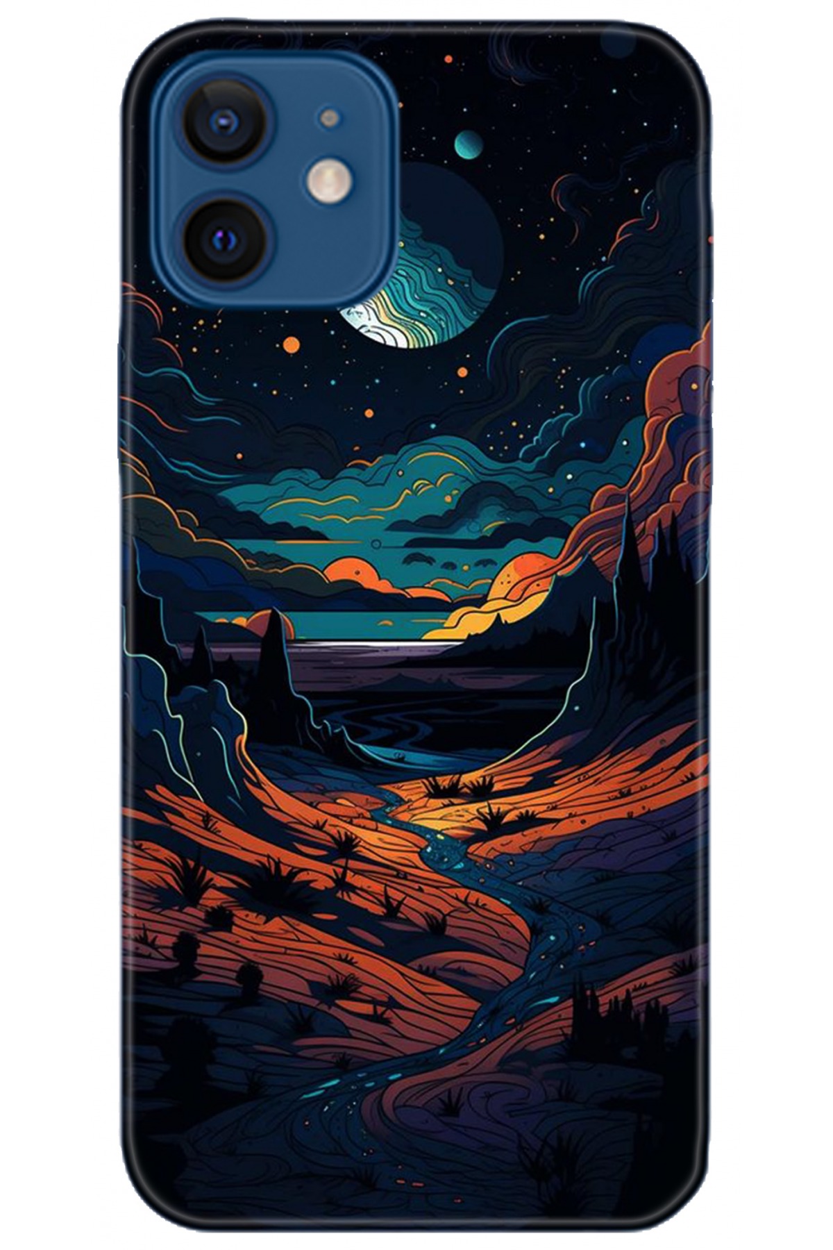 Apple iPhone 12 Mini Uyumlu Kılıf HD Baskılı Kılıf - Followed Institution 5275