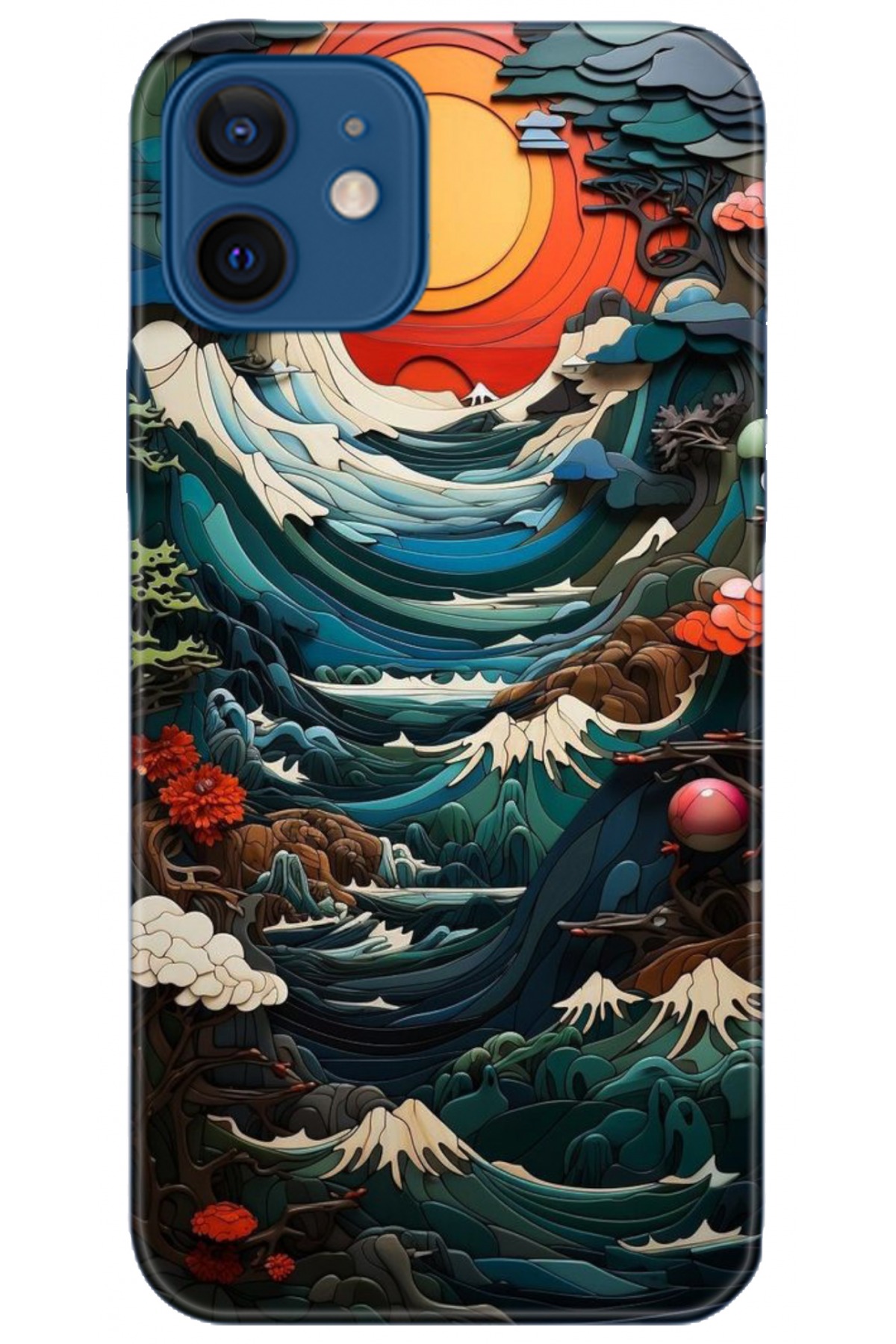 Apple iPhone 12 6.1inç Kılıf HD Baskılı Kılıf - Followed Institution 5009