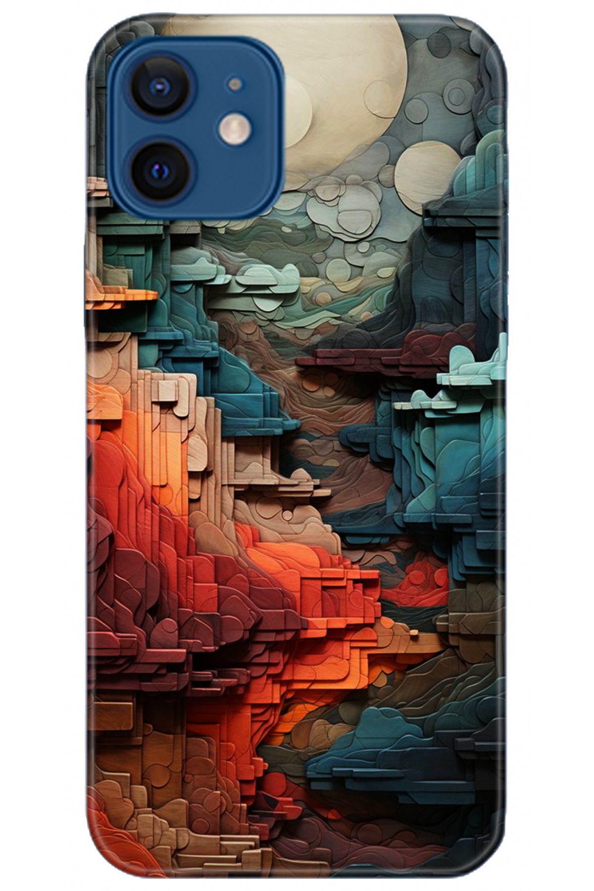 Apple iPhone 12 6.1inç Kılıf HD Baskılı Kılıf - Followed Institution 5218