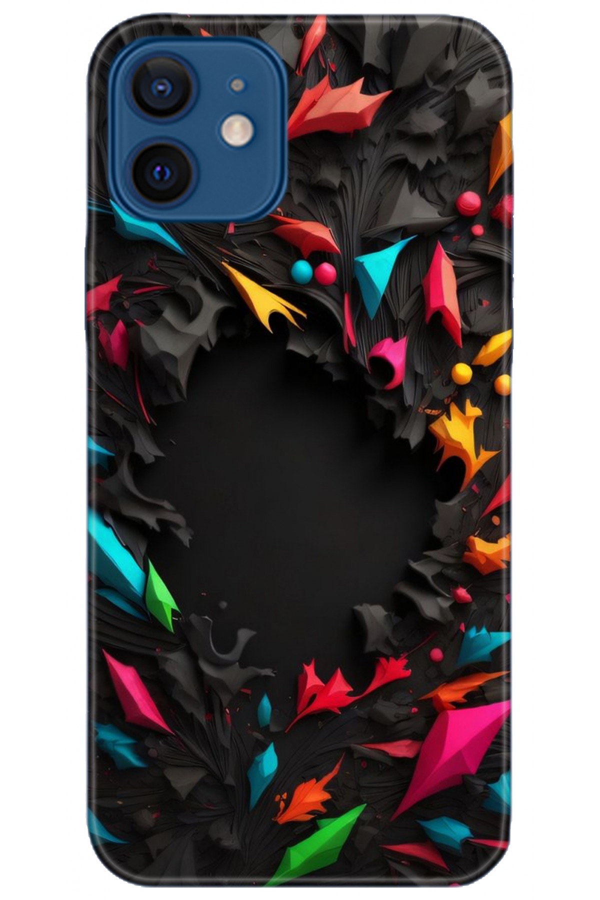 Apple iPhone 12 6.1inç Uyumlu Kılıf HD Baskılı Kılıf - Followed Institution 5253