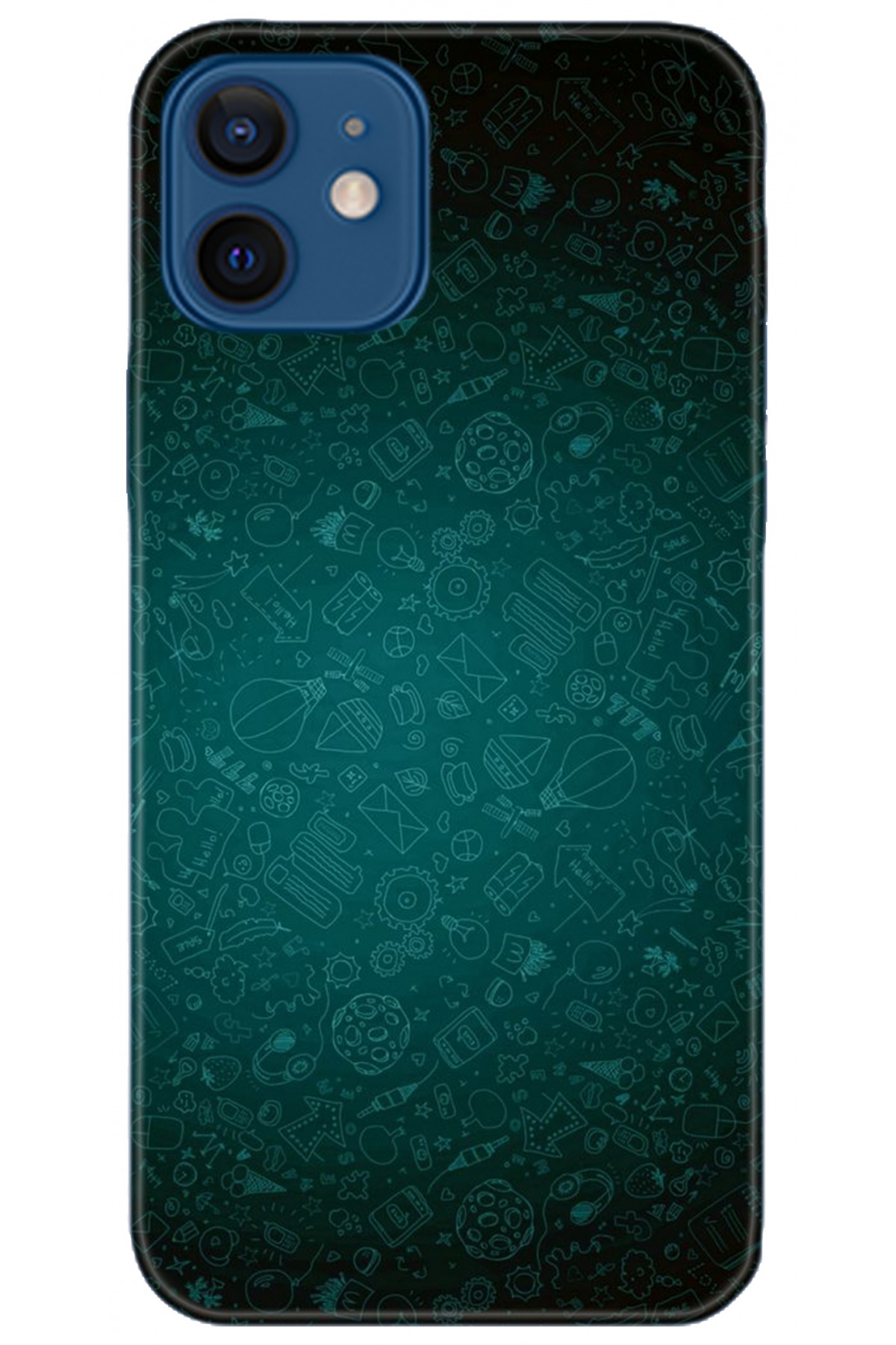 Apple iPhone 12 6.1inç Uyumlu Kılıf HD Baskılı Kılıf - Followed Institution 5255