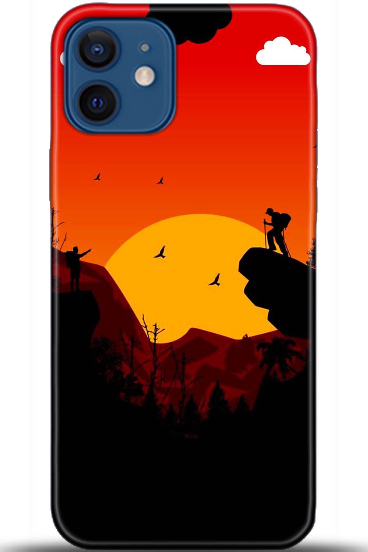 Apple iPhone 12 6.1inç Uyumlu Kılıf HD Baskılı Kılıf - Followed Institution 5407