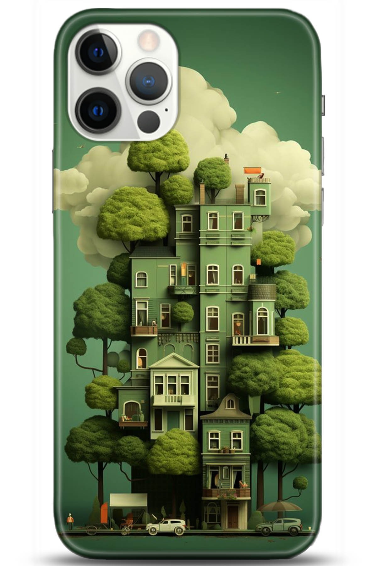 Apple iPhone 12 Pro 6.1inç Kılıf HD Baskılı Kılıf - Followed Institution 5273