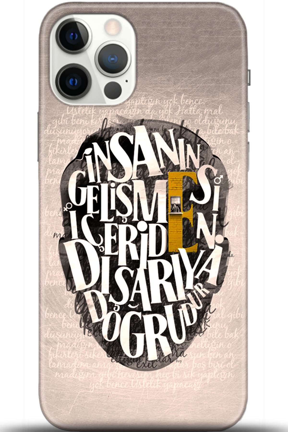 Apple iPhone 12 Pro 6.1inç Uyumlu Kılıf HD Baskılı Kılıf - Followed Institution 5587