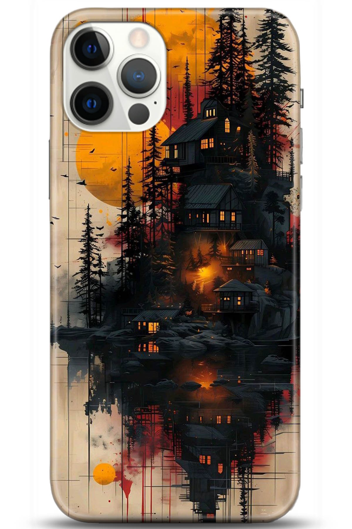 Apple iPhone 12 Pro Max 6.7inç Kılıf HD Baskılı Kılıf - Followed Institution 5292