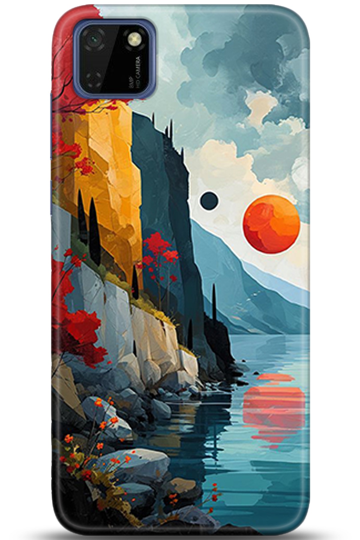 Huawei Y5P Uyumlu Kılıf HD Baskılı Kılıf - Followed Institution 5368