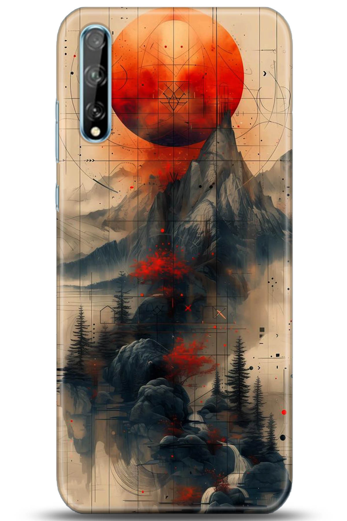 Huawei Y8P Uyumlu Kılıf HD Baskılı Kılıf - Followed Institution 5244