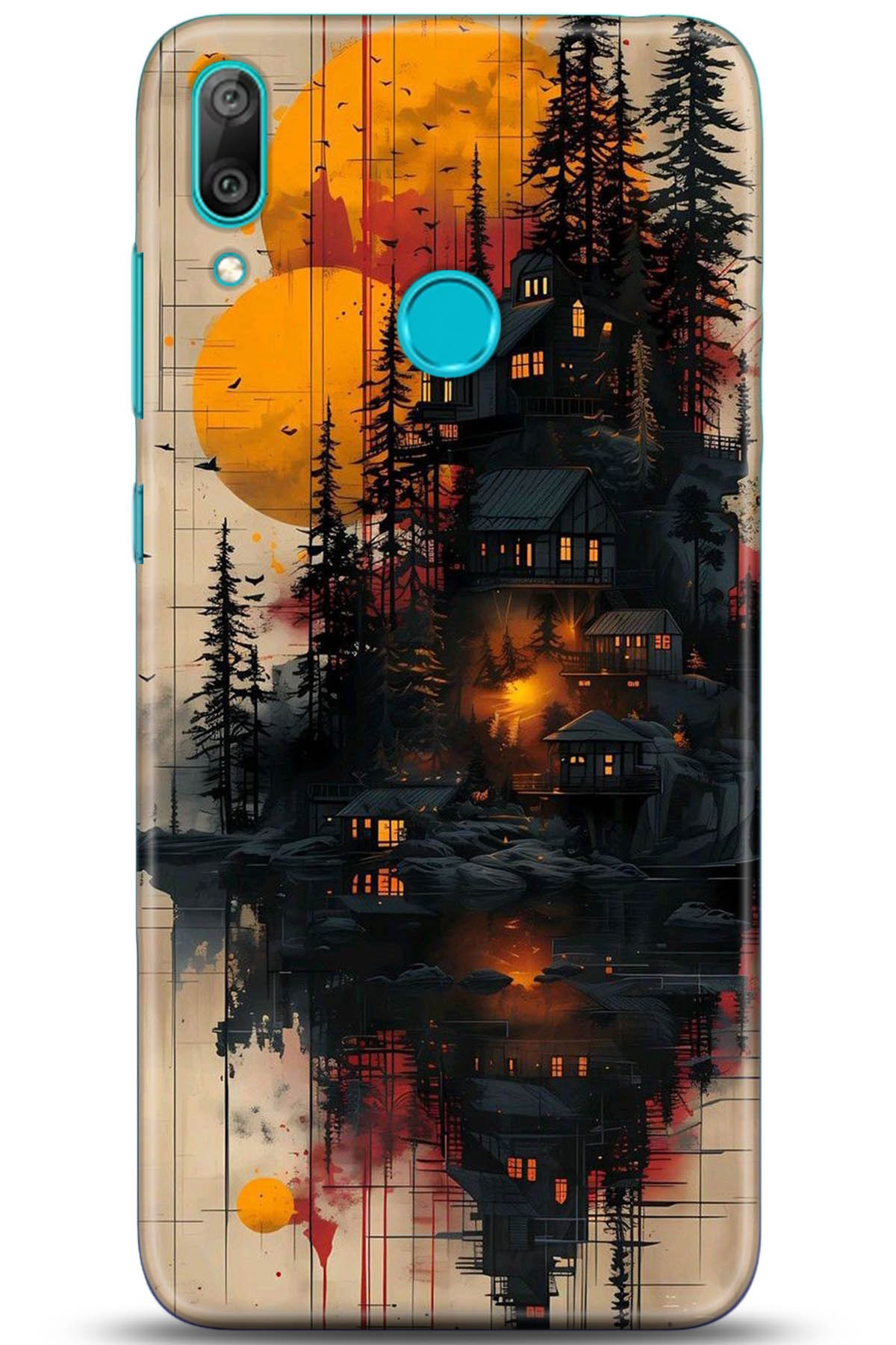 Huawei Y7 2019 Uyumlu Kılıf HD Baskılı Kılıf - Followed Institution 5292