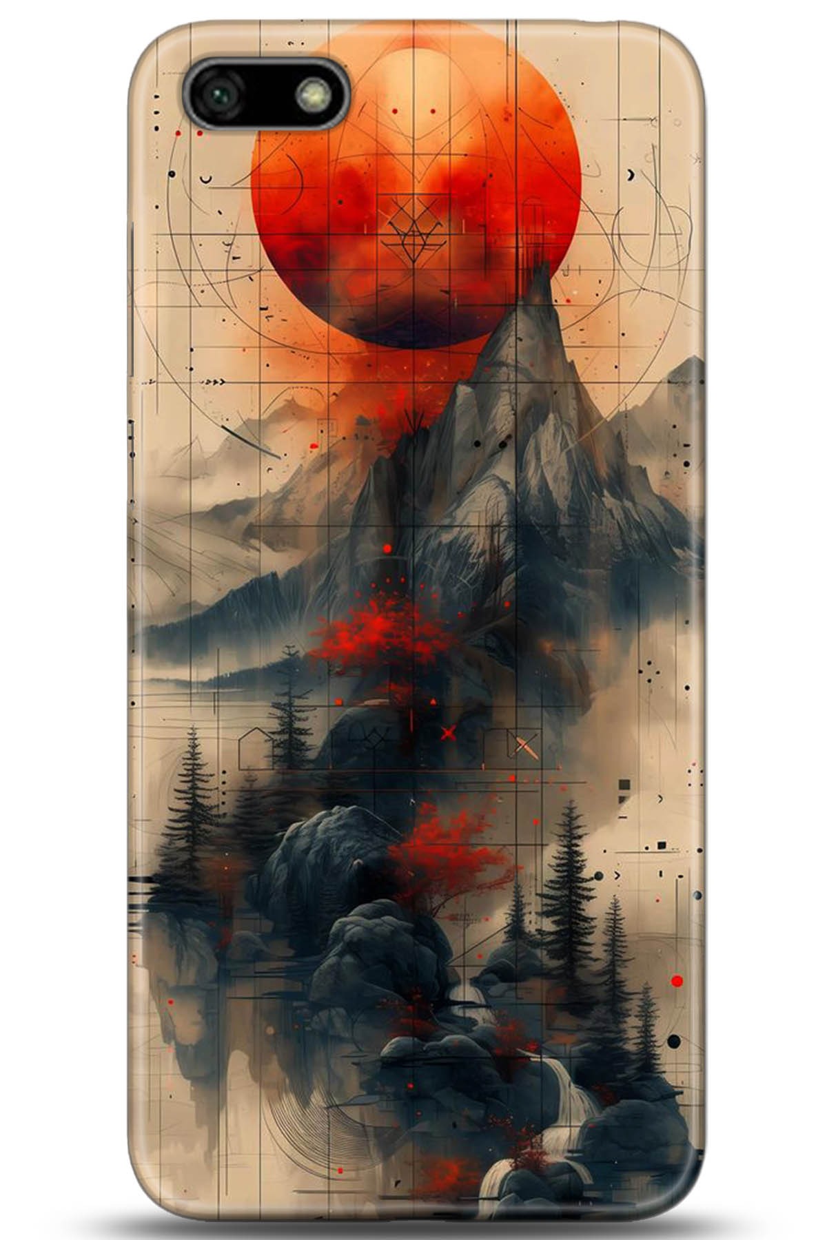 Huawei Y5 2018 Uyumlu Kılıf HD Baskılı Kılıf - Followed Institution 5244