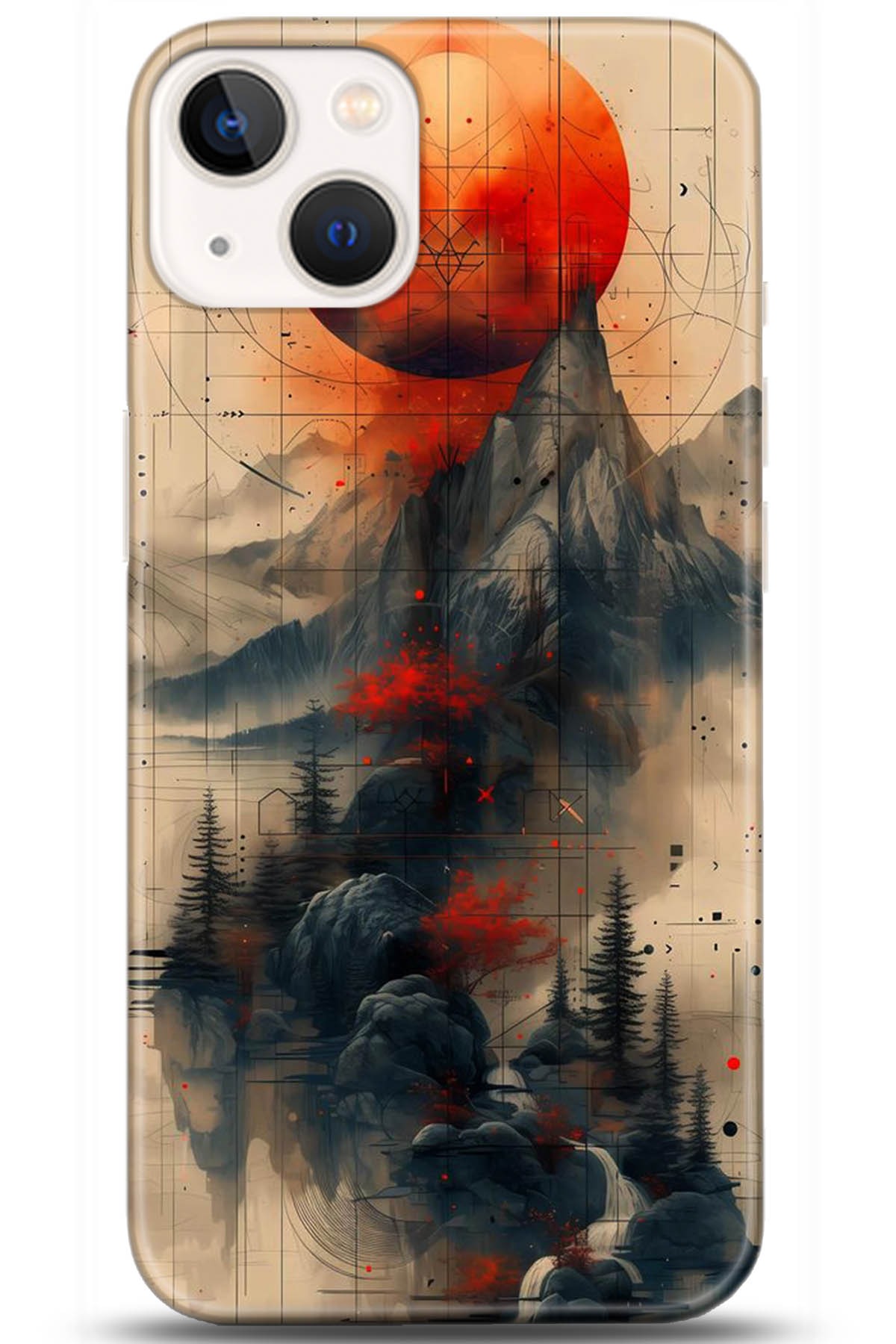 Apple iPhone 13 Uyumlu Kılıf HD Baskılı Kılıf - Followed Institution 5244