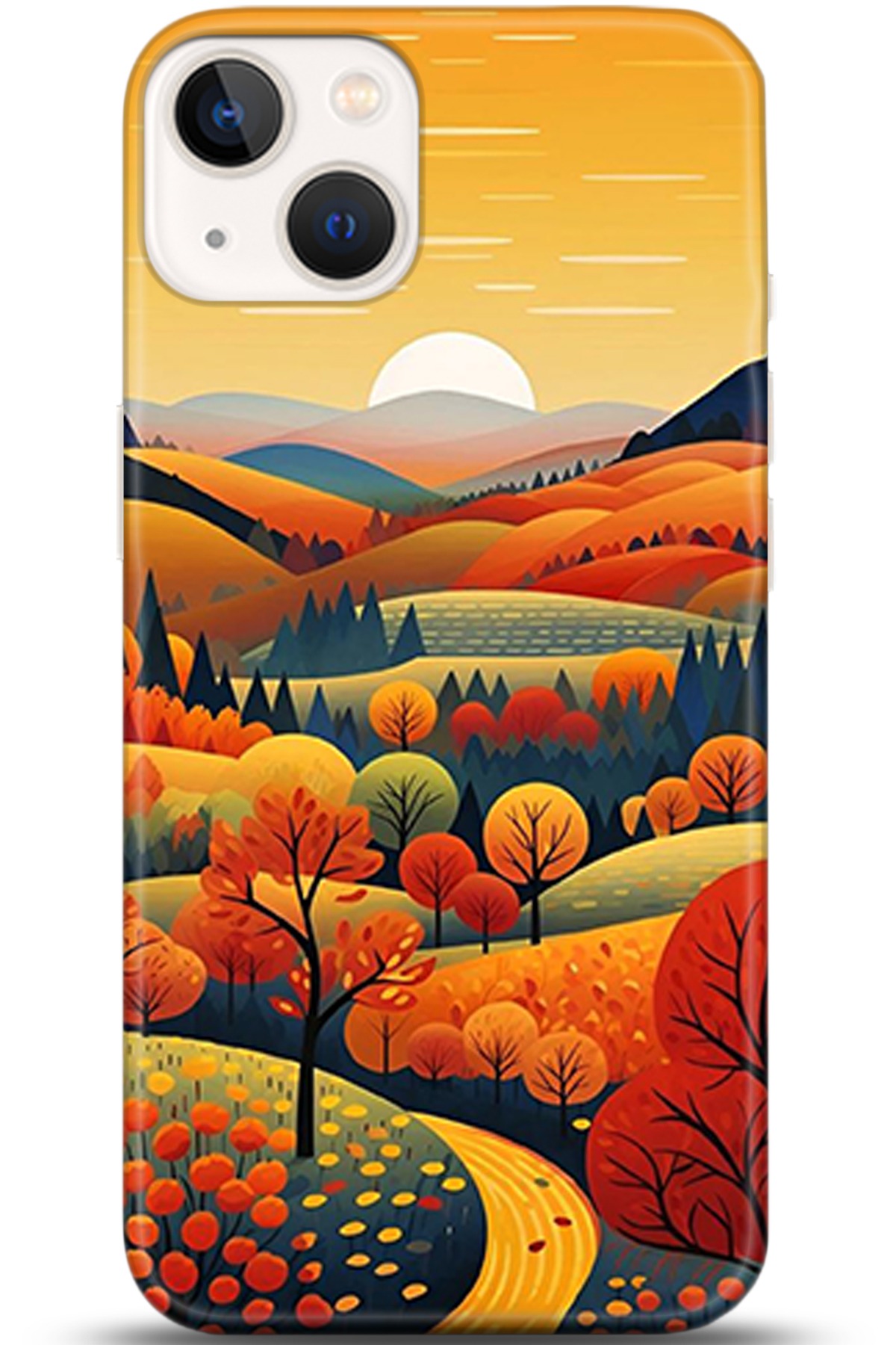 Apple iPhone 13 Mini Kılıf HD Baskılı Kılıf - Followed Institution 5356