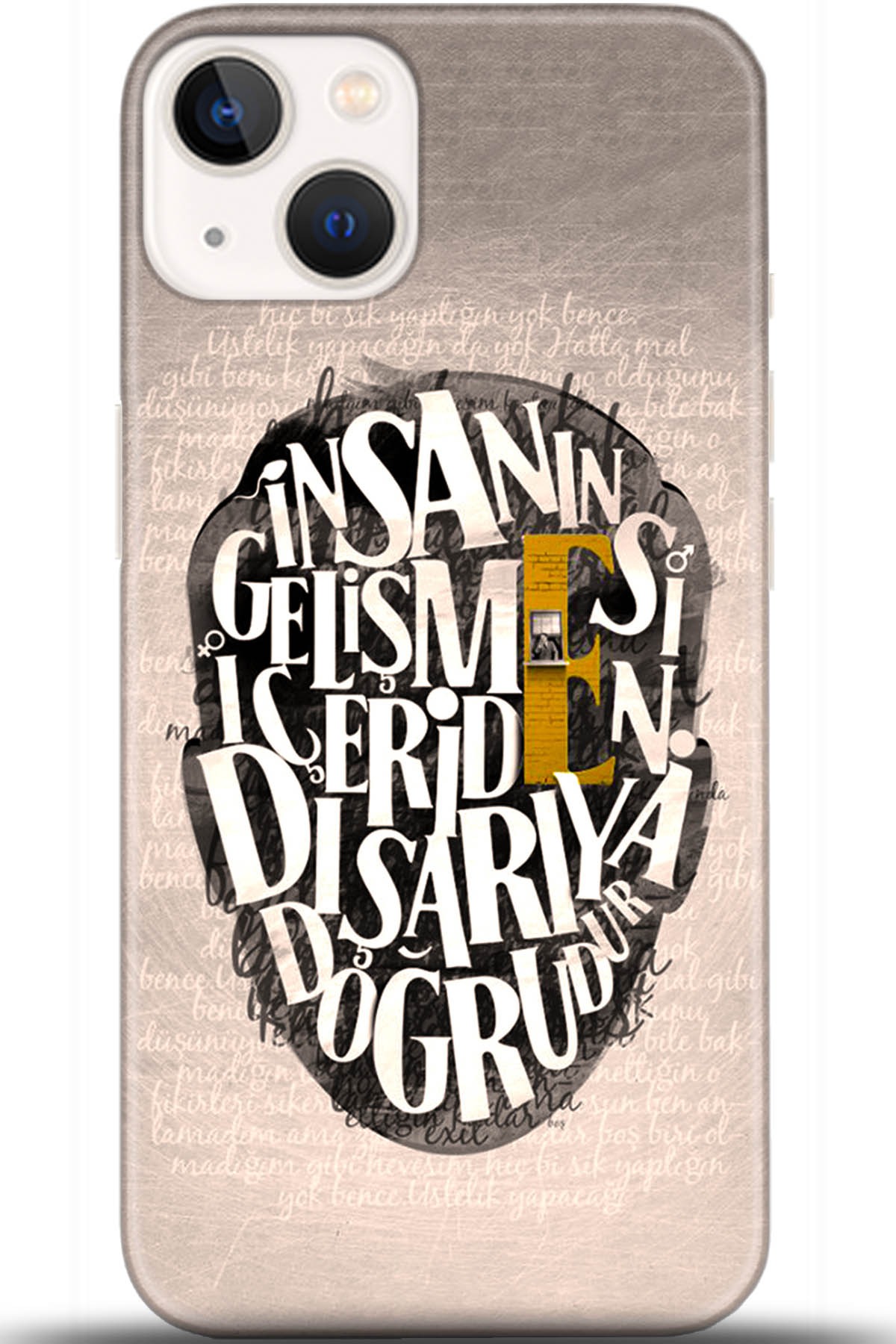 Apple iPhone 13 Mini Kılıf HD Baskılı Kılıf - Followed Institution 5587