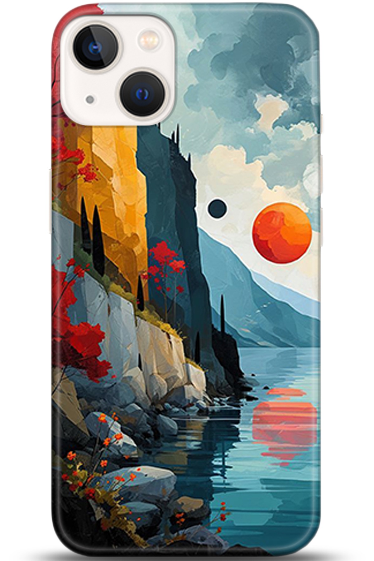 Apple iPhone 13 Mini Uyumlu Kılıf HD Baskılı Kılıf - Followed Institution 5368