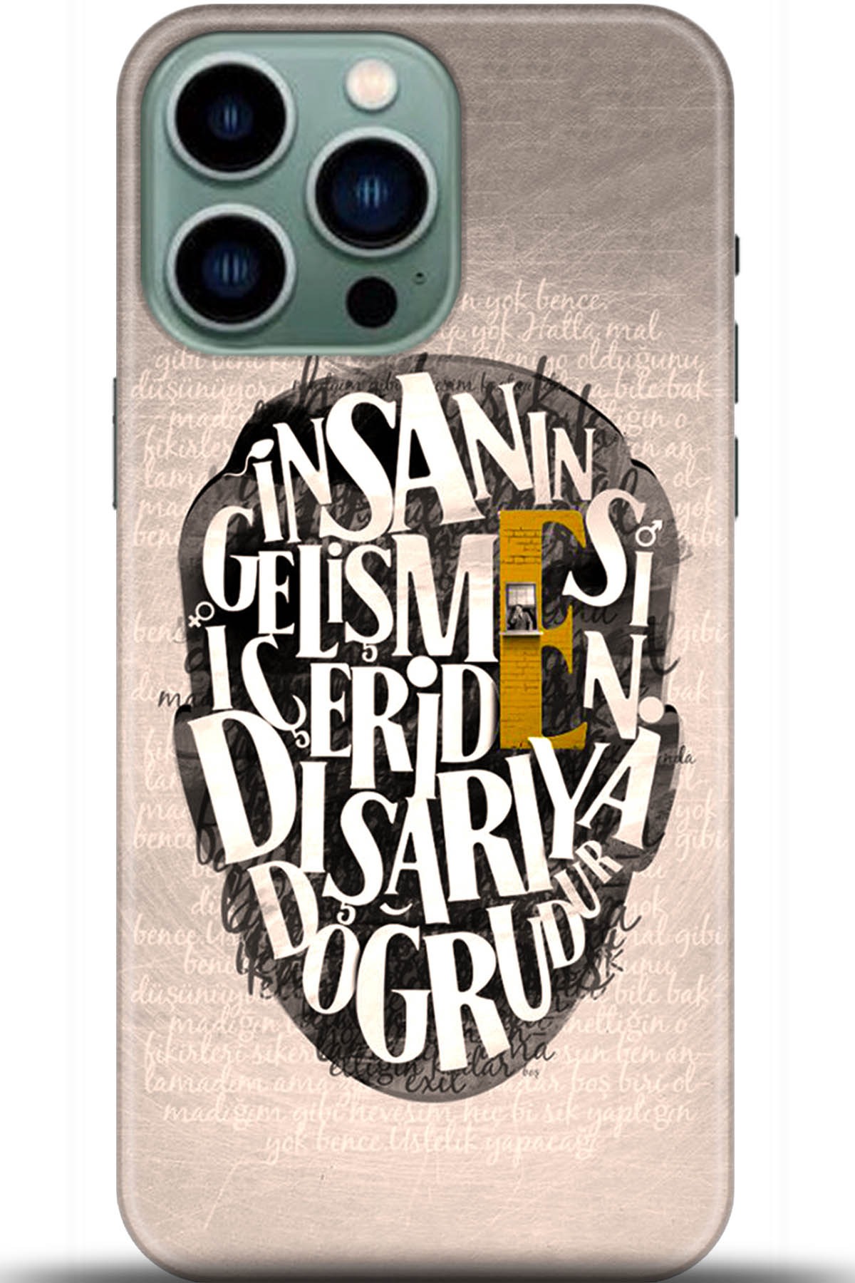 Apple iPhone 14 Pro Uyumlu Kılıf HD Baskılı Kılıf - Followed Institution 5587