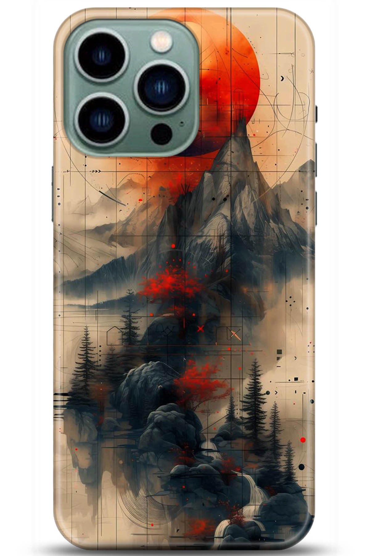 Apple iPhone 14 Pro Max Kılıf HD Baskılı Kılıf - Followed Institution 5244