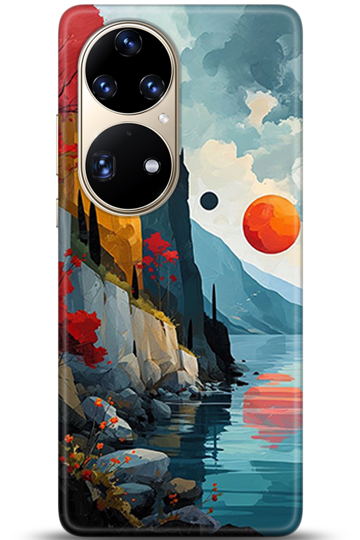 Huawei P50 Pro Uyumlu Kılıf HD Baskılı Kılıf - Followed Institution 5368