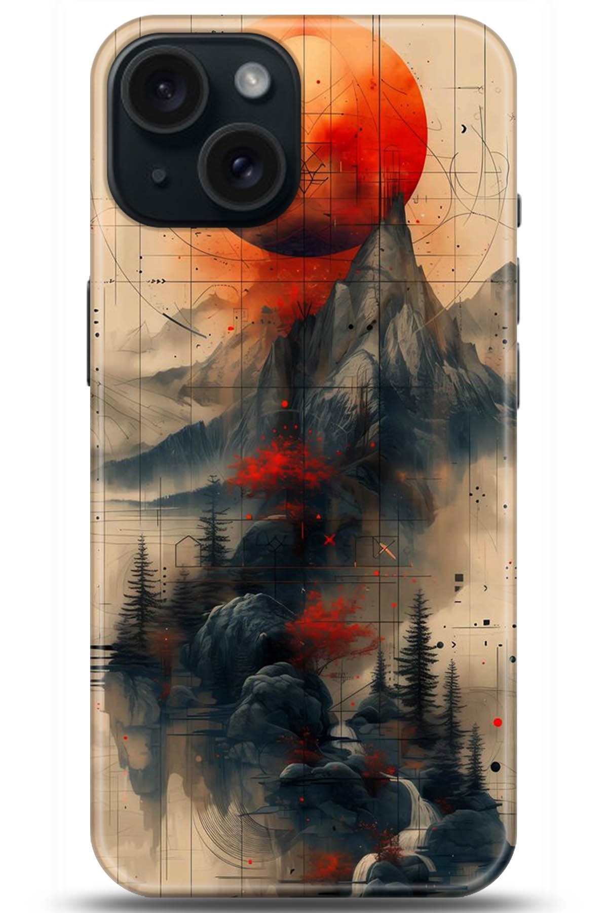 Apple iPhone 15 Uyumlu Kılıf HD Baskılı Kılıf - Followed Institution 5244