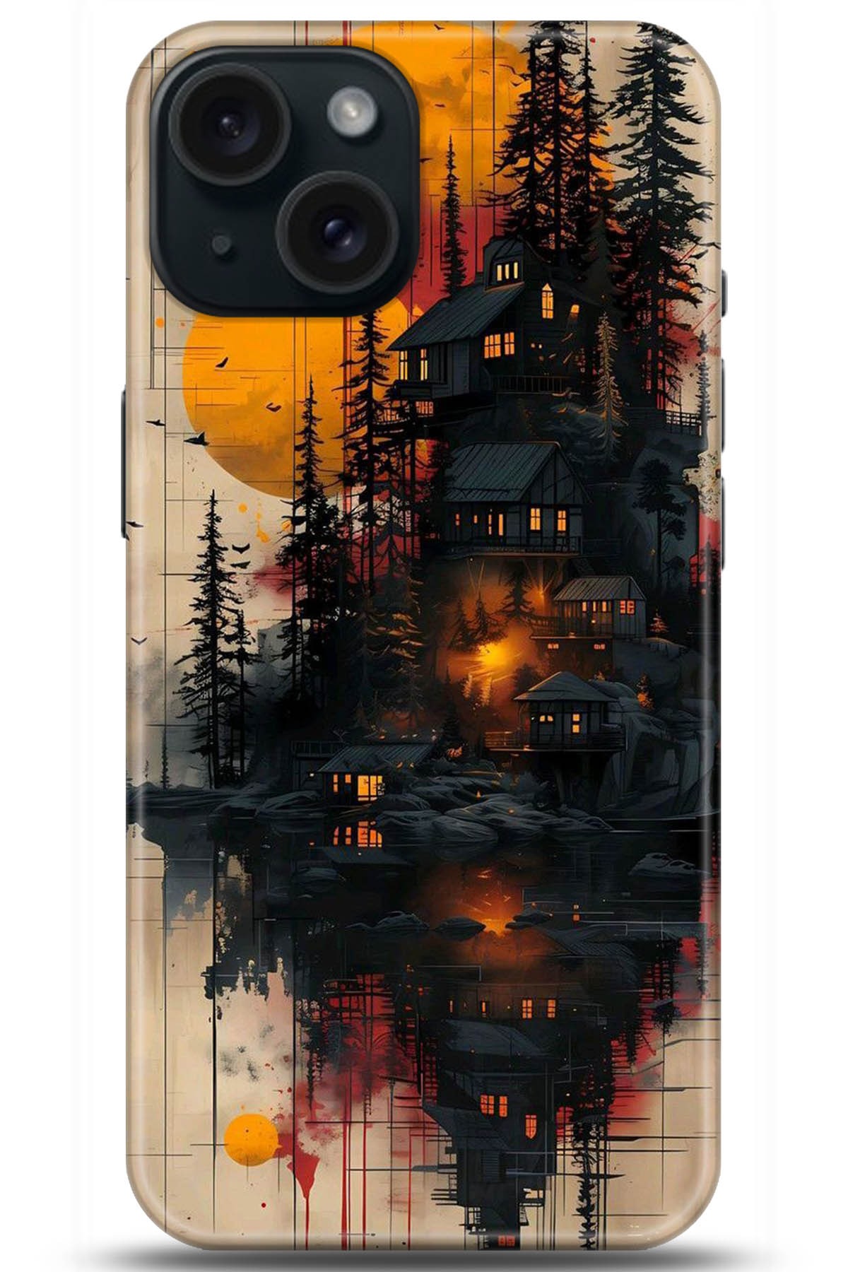 Apple iPhone 15 Uyumlu Kılıf HD Baskılı Kılıf - Followed Institution 5292