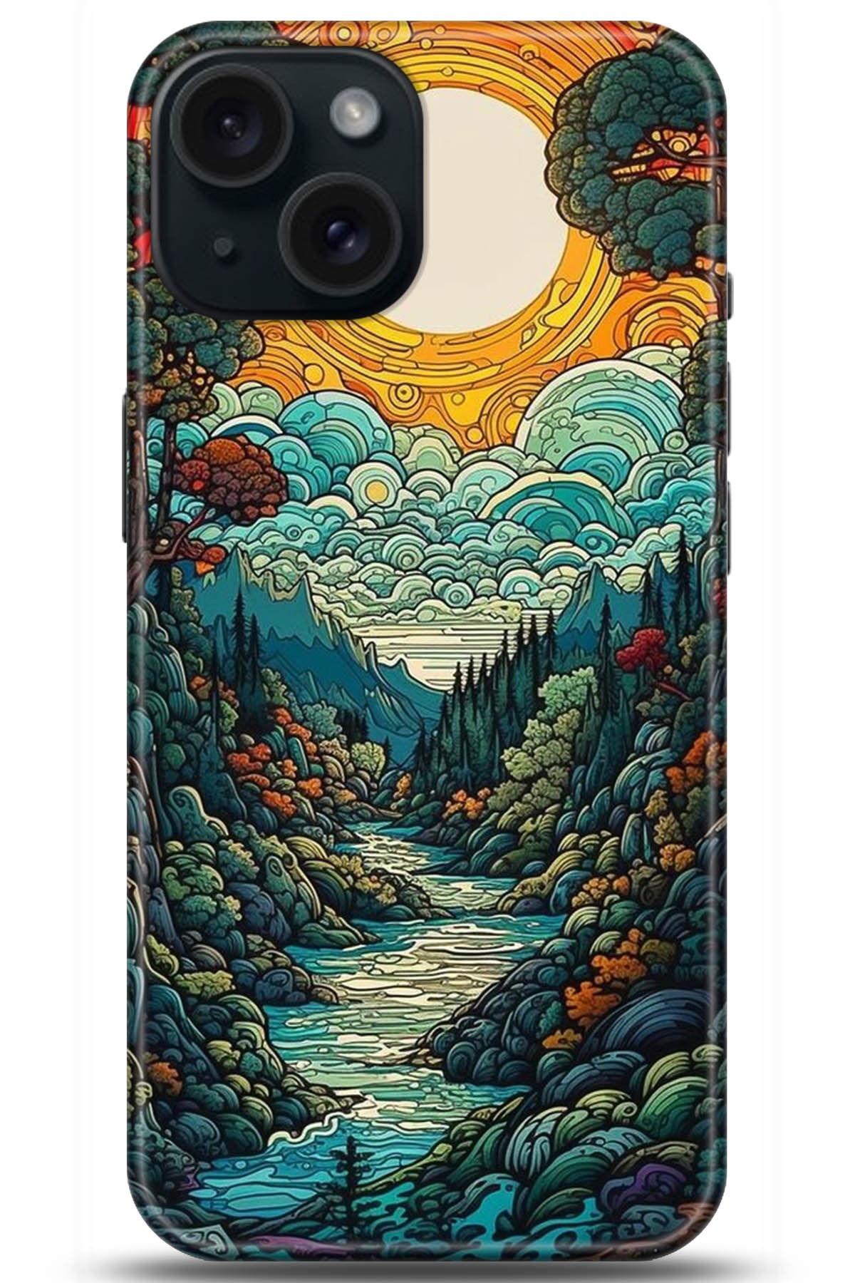 Apple iPhone 15 Plus Uyumlu Kılıf HD Baskılı Kılıf - Followed Institution 5198