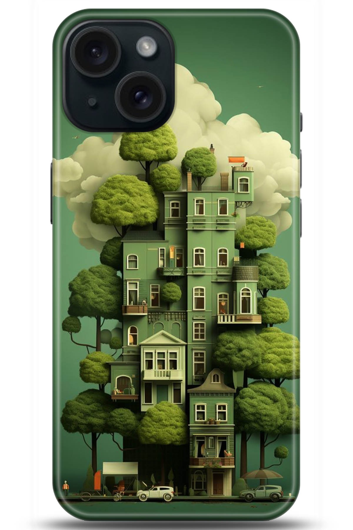 Apple iPhone 15 Plus Uyumlu Kılıf HD Baskılı Kılıf - Followed Institution 5273