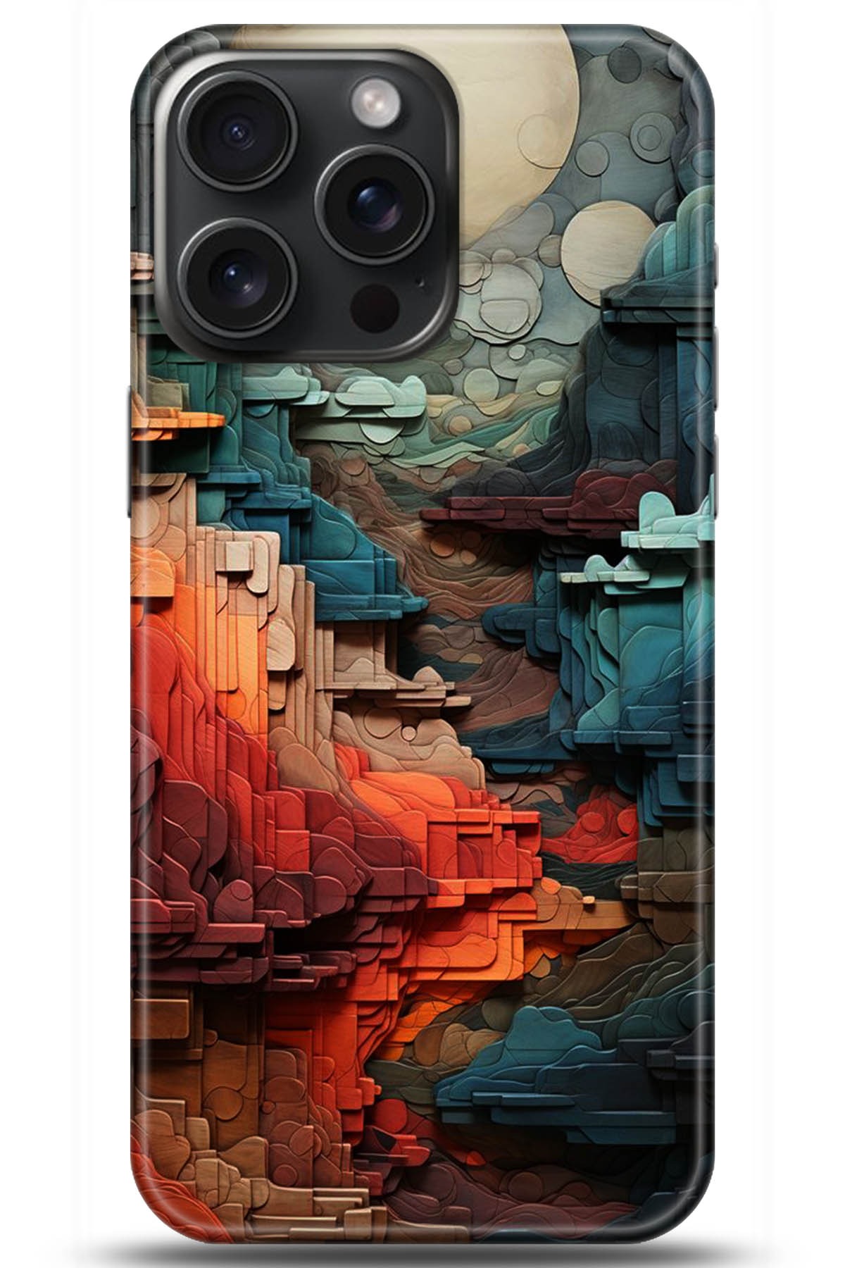 Apple iPhone 15 Pro Uyumlu Kılıf HD Baskılı Kılıf - Followed Institution 5218