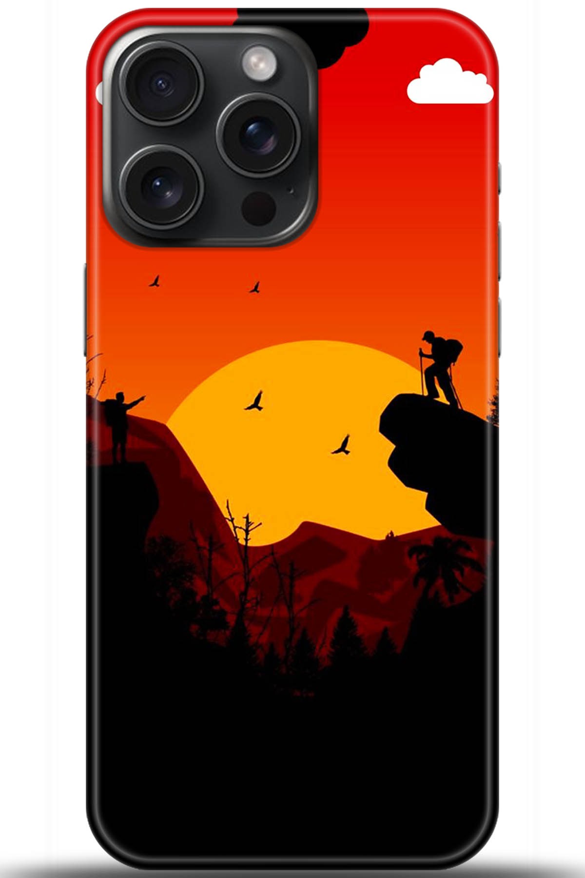 Apple iPhone 15 Pro Uyumlu Kılıf HD Baskılı Kılıf - Followed Institution 5407